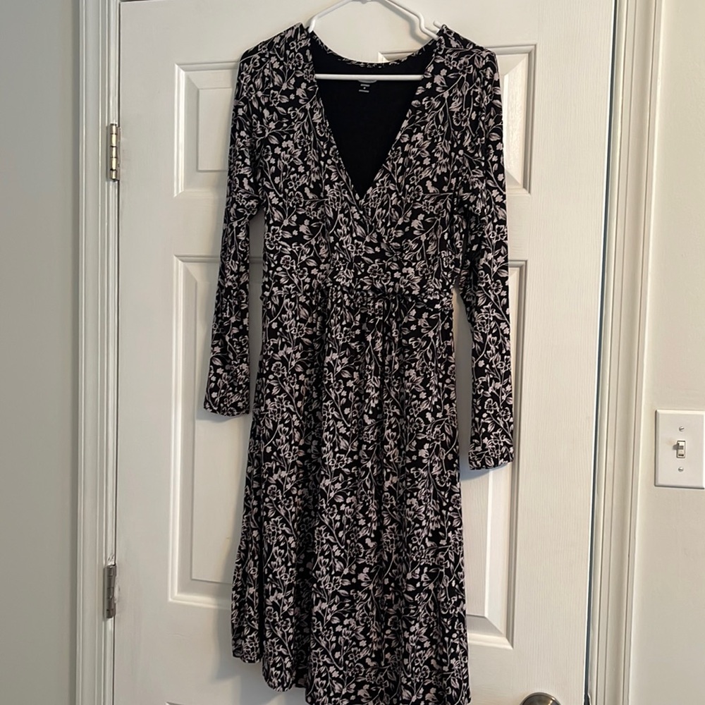 Classic black and white MATERNITY dress